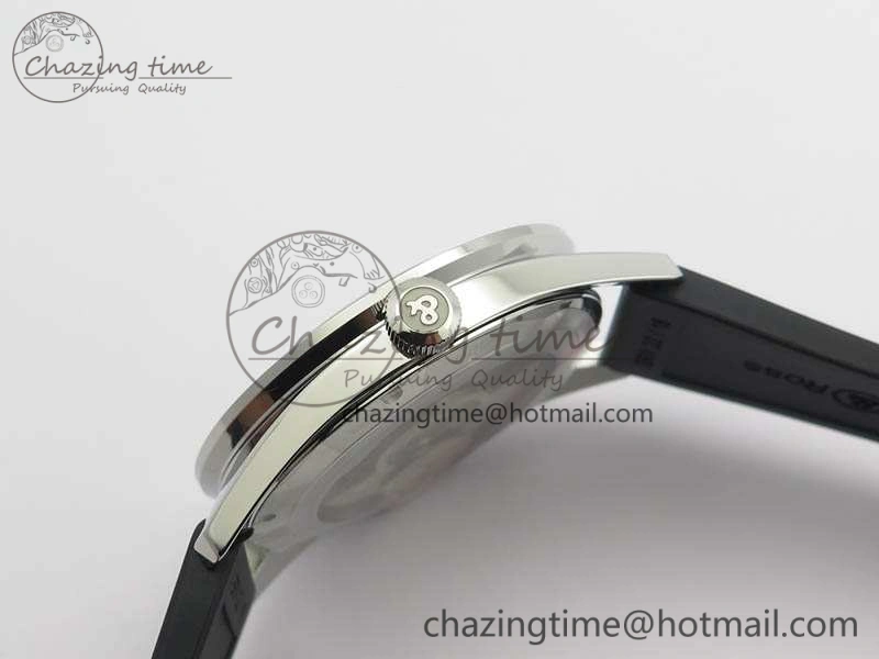 BR123 Vintage SS Brown Dial On Black Rubber Strap MIYOTA FastDry 5215