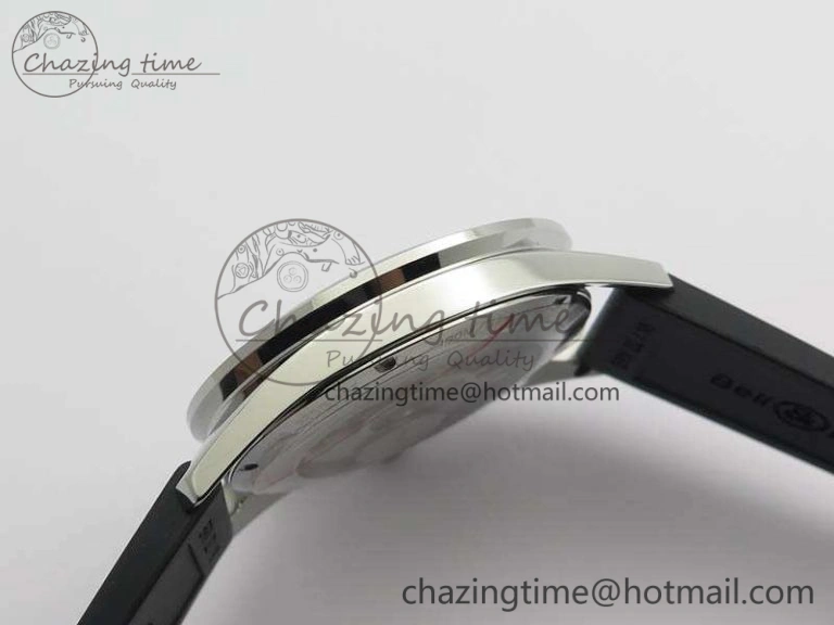 BR123 Vintage SS Brown Dial On Black Rubber Strap MIYOTA FastDry 5215