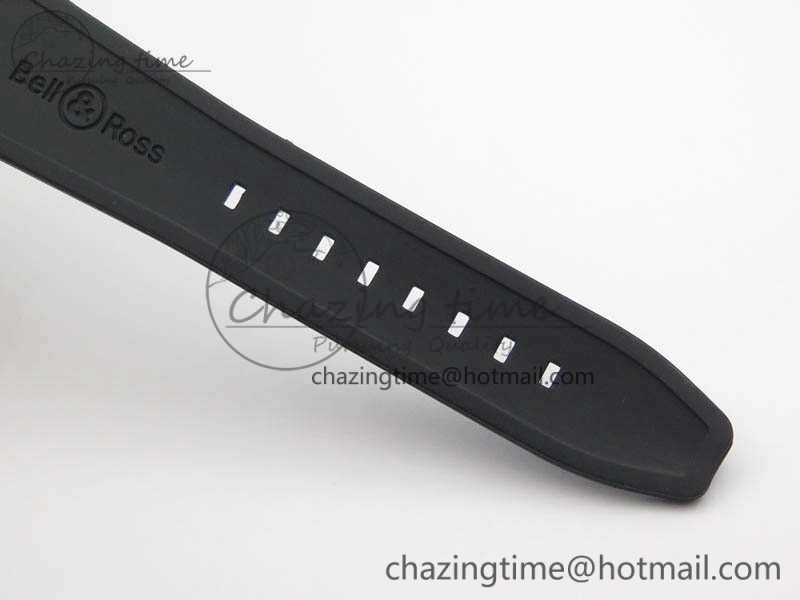 BR123 Vintage SS Brown Dial On Black Rubber Strap MIYOTA FastDry 5215