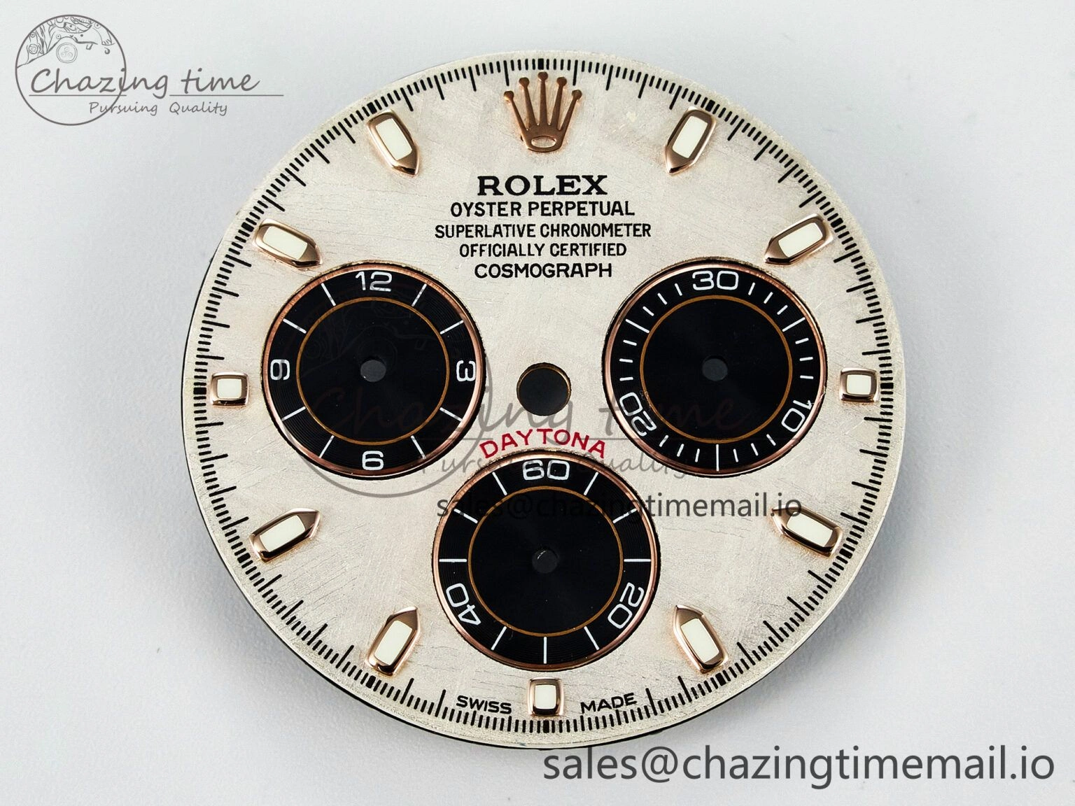 BUFF RG Meteorite Dial for Daytona Compatible with 4130 Movement Snug 4106