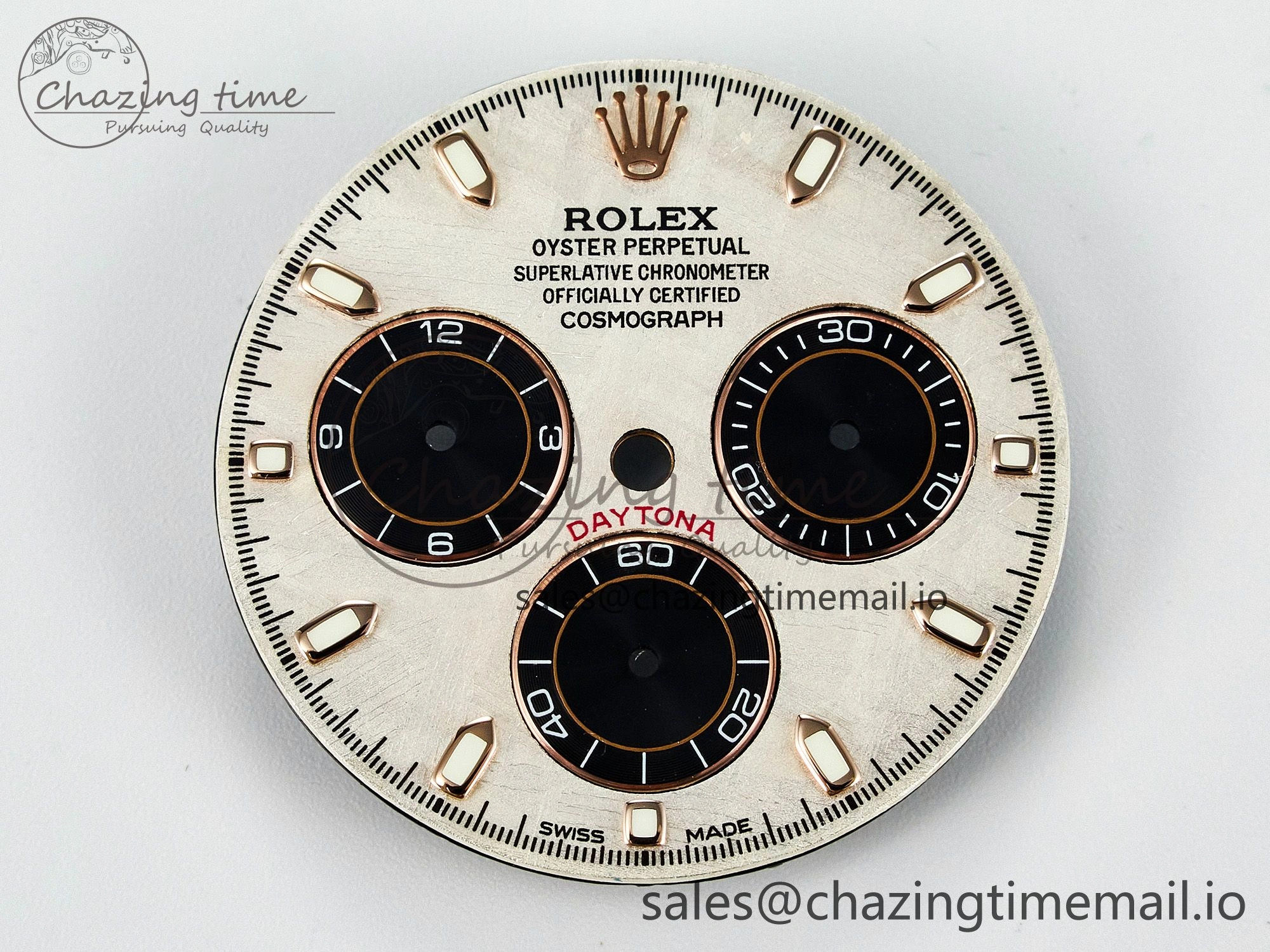 BUFF RG Meteorite Dial for Daytona Compatible with 4130 Movement Snug 4106