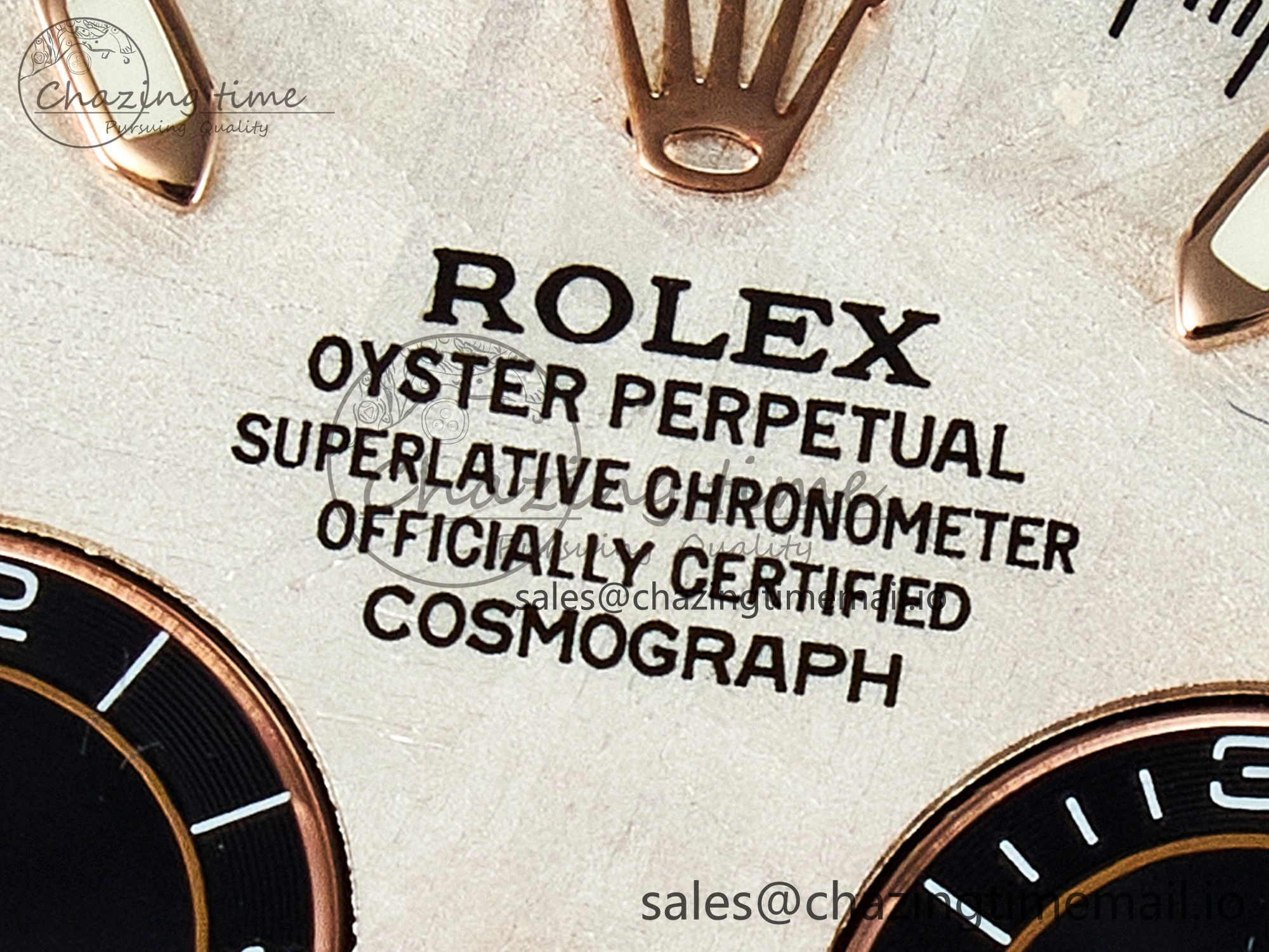 BUFF RG Meteorite Dial for Daytona Compatible with 4130 Movement Snug 4106