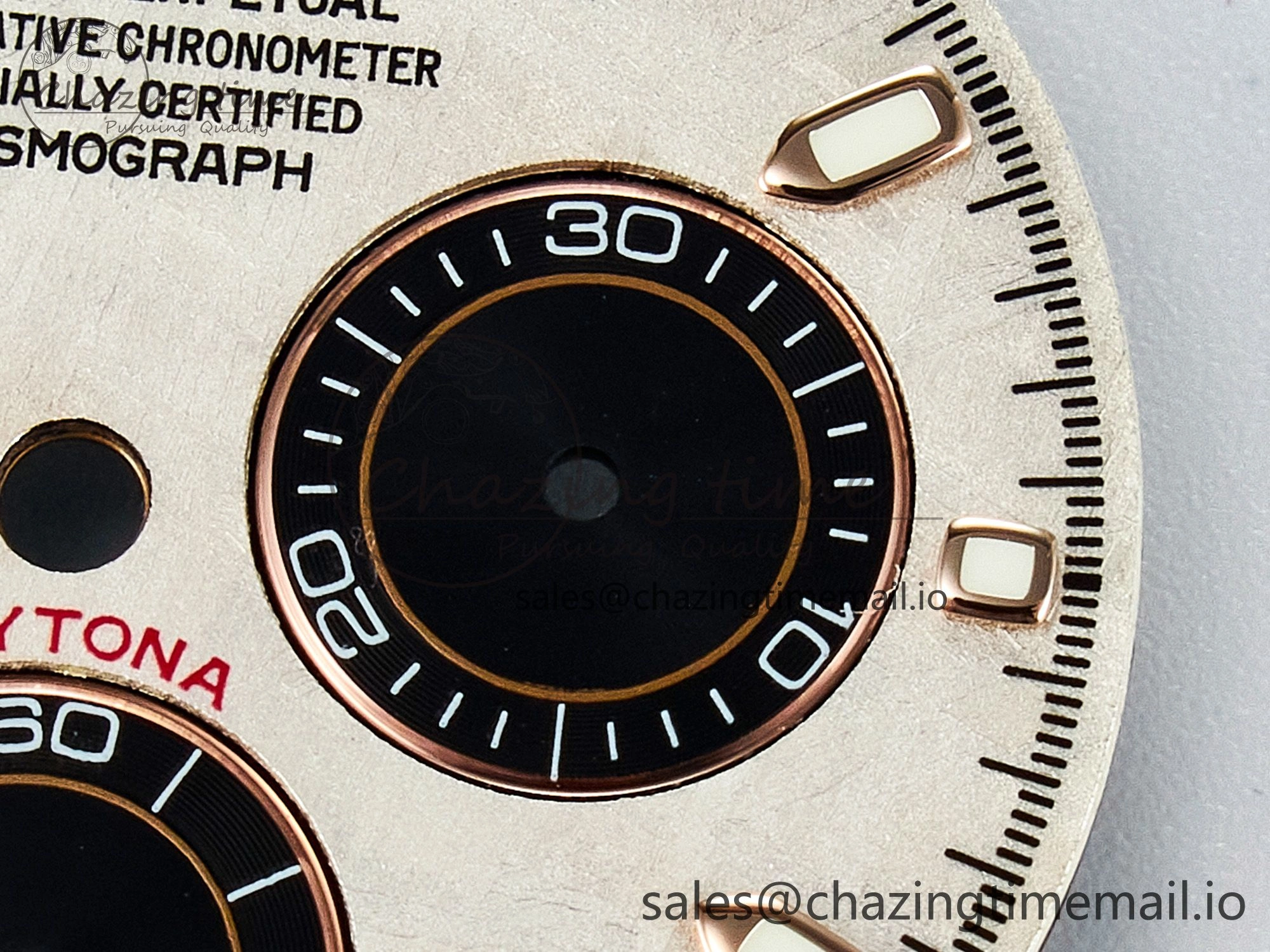 BUFF RG Meteorite Dial for Daytona Compatible with 4130 Movement Snug 4106