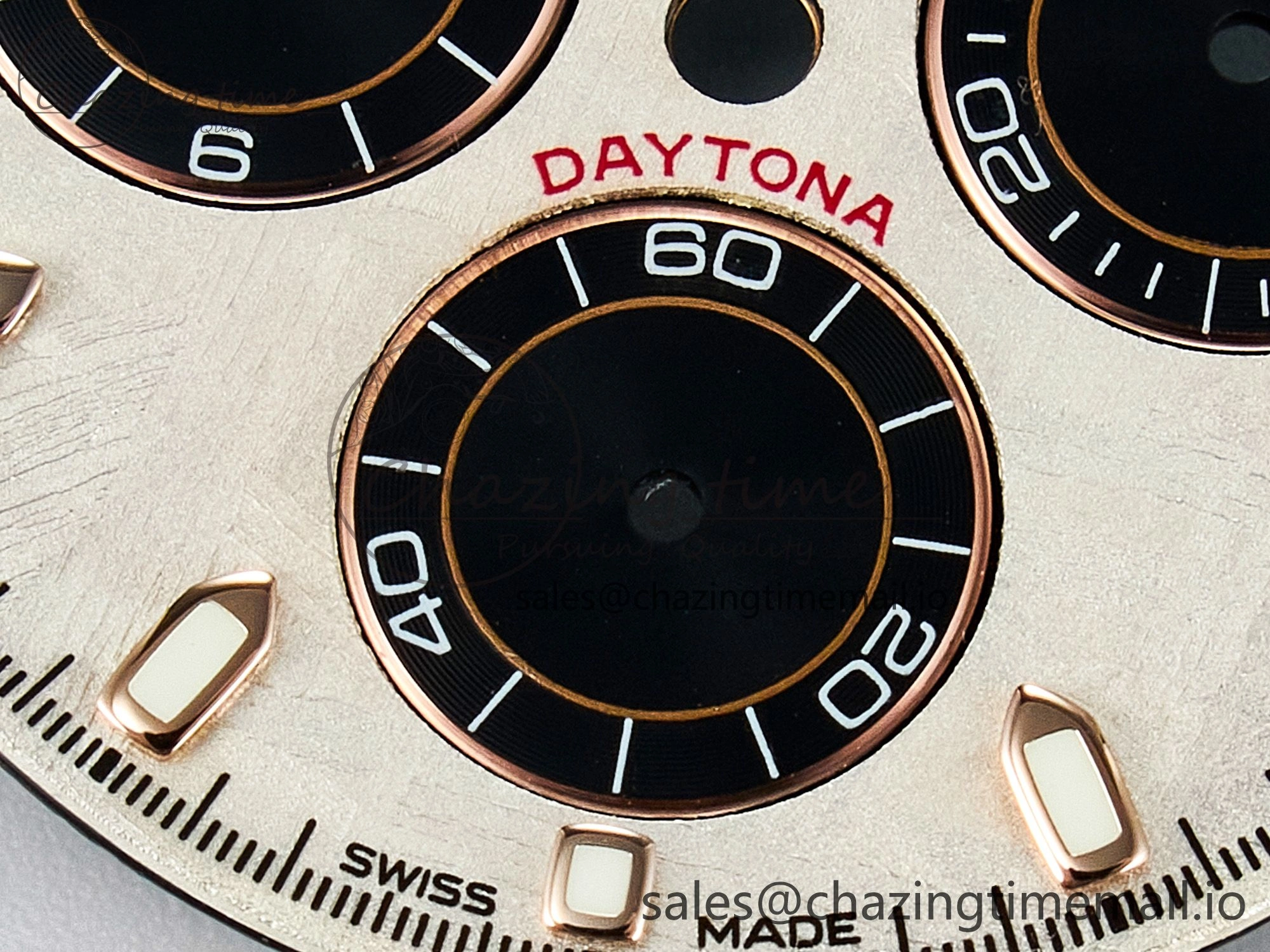 BUFF RG Meteorite Dial for Daytona Compatible with 4130 Movement Snug 4106