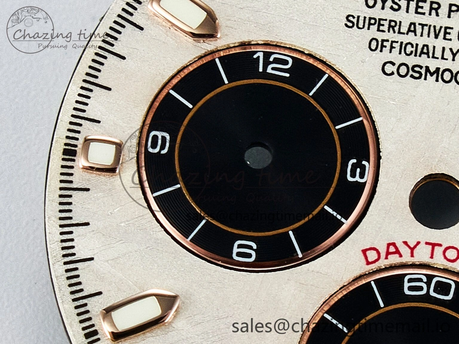 BUFF RG Meteorite Dial for Daytona Compatible with 4130 Movement Snug 4106