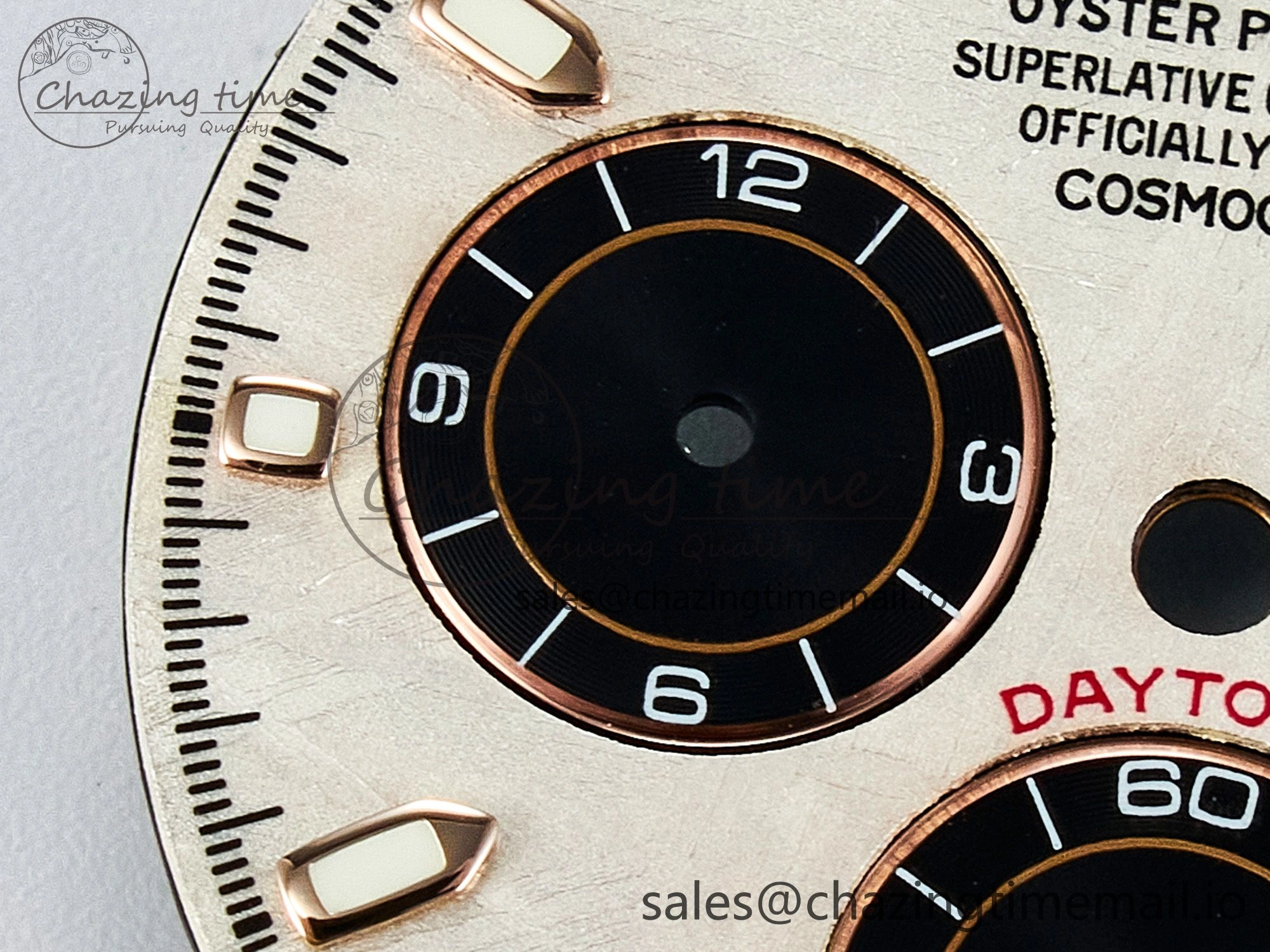 BUFF RG Meteorite Dial for Daytona Compatible with 4130 Movement Snug 4106