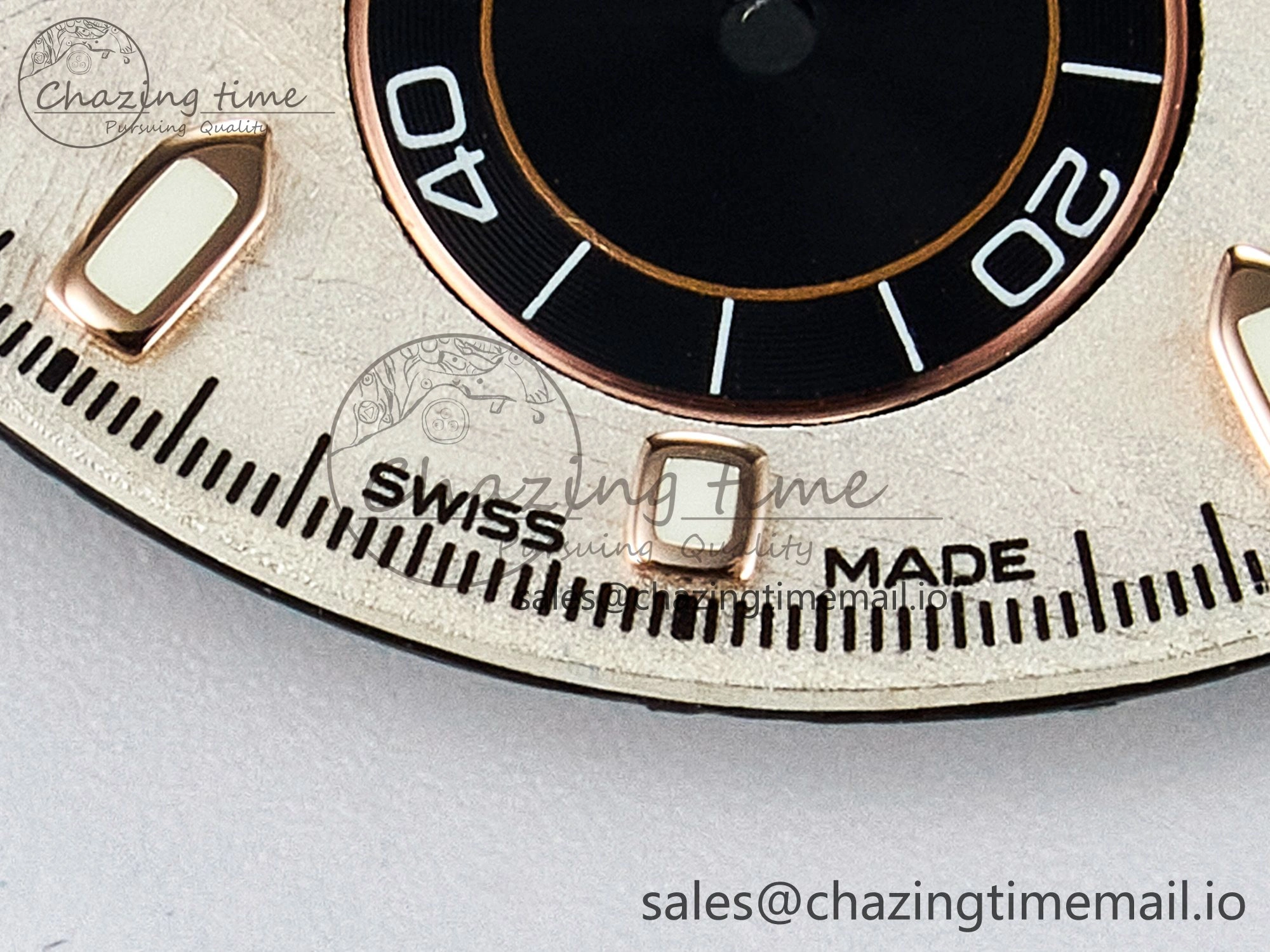 BUFF RG Meteorite Dial for Daytona Compatible with 4130 Movement Snug 4106