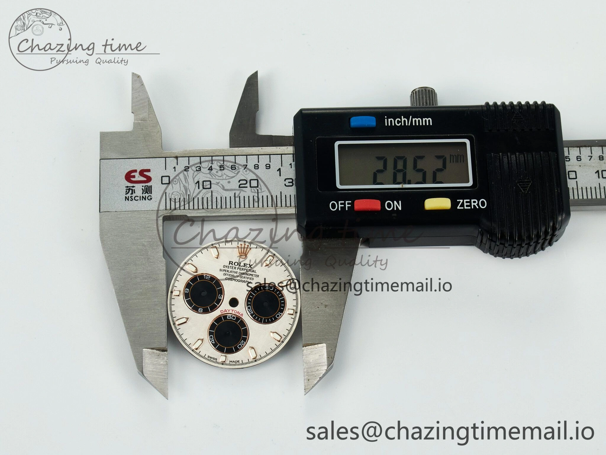 BUFF RG Meteorite Dial for Daytona Compatible with 4130 Movement Snug 4106