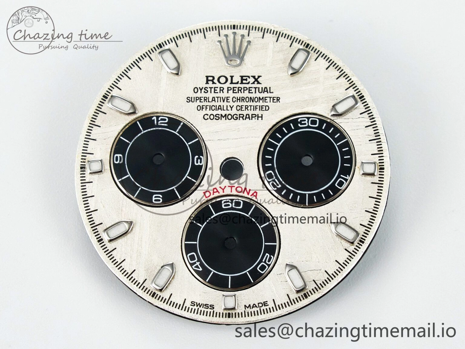 BUFF SS Meteorite Dial for Daytona Compatible with 4130 Movement Fashionable 4108