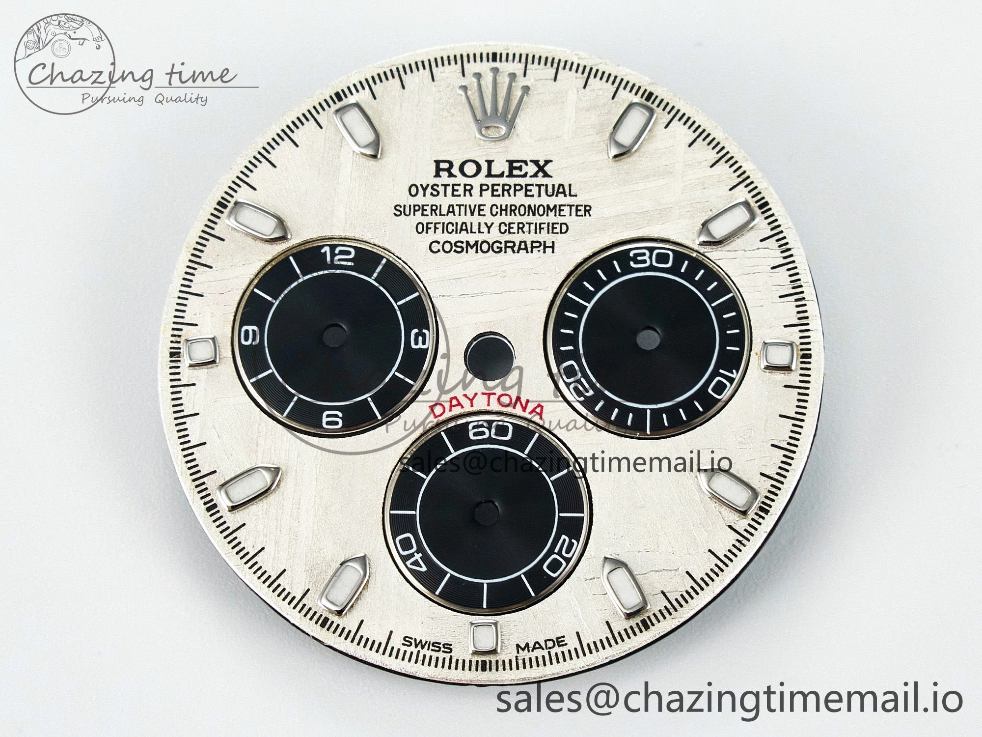 BUFF SS Meteorite Dial for Daytona Compatible with 4130 Movement Fashionable 4108