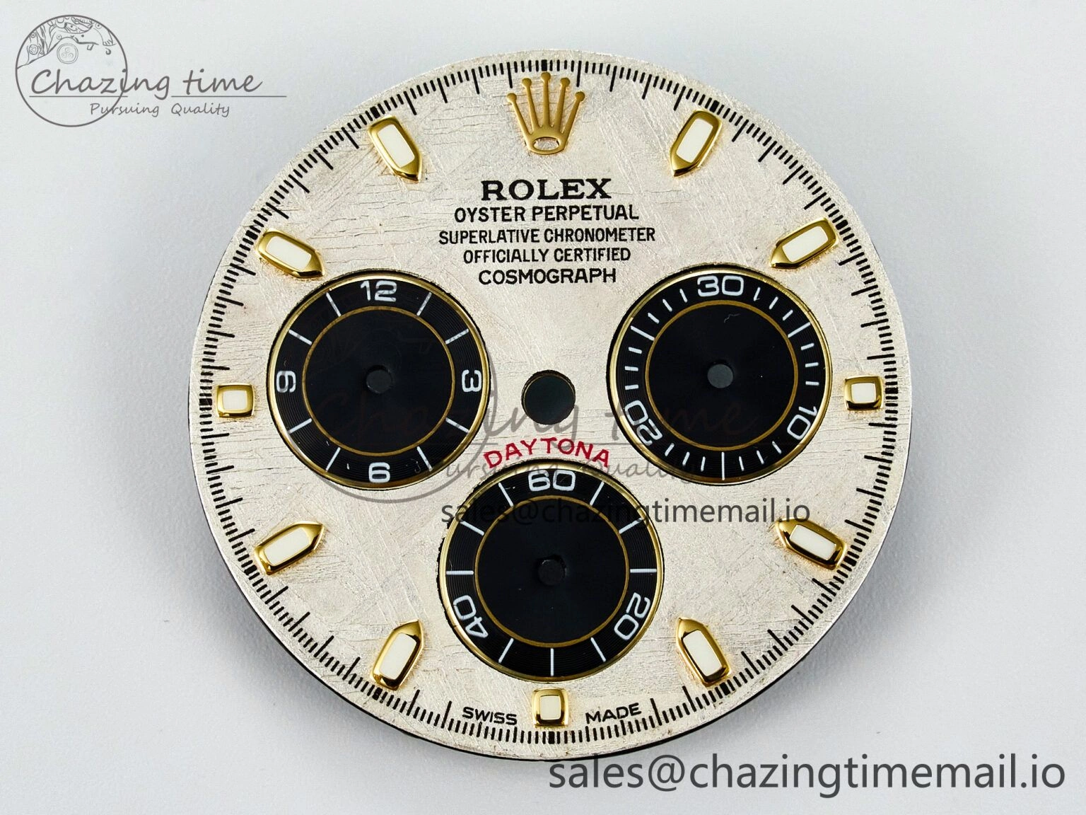 BUFF YG Meteorite Dial for Daytona Compatible with 4130 Movement DailyWear 4107