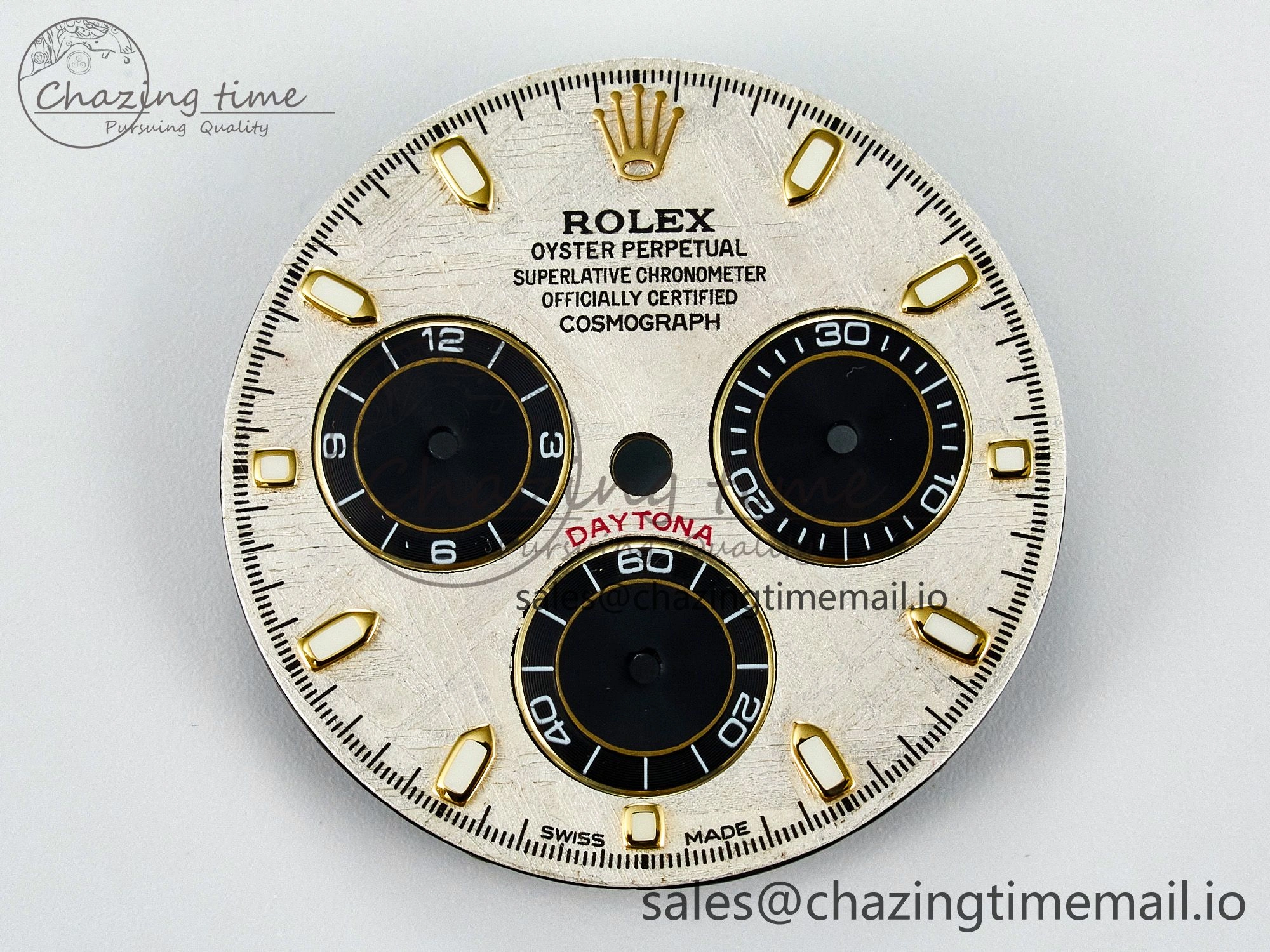 BUFF YG Meteorite Dial for Daytona Compatible with 4130 Movement DailyWear 4107