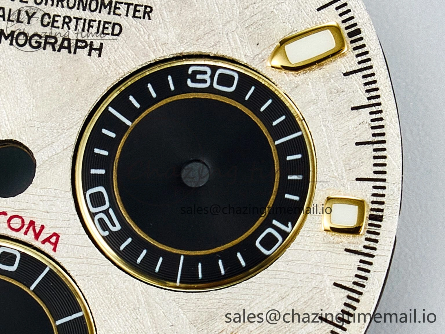 BUFF YG Meteorite Dial for Daytona Compatible with 4130 Movement DailyWear 4107