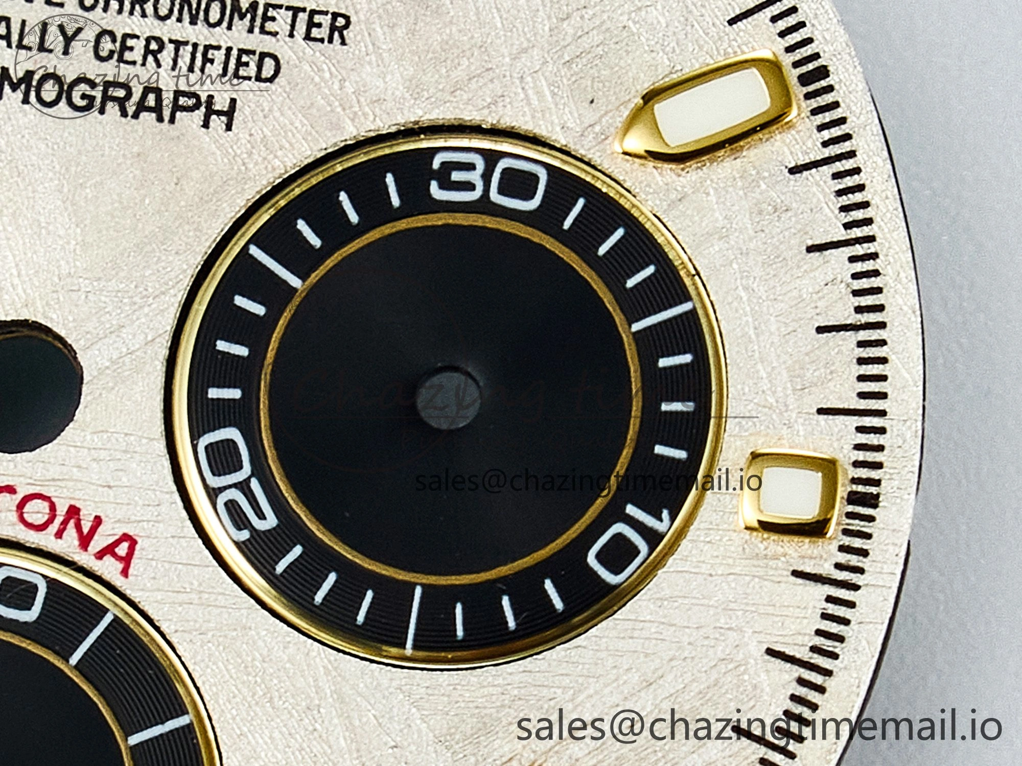 BUFF YG Meteorite Dial for Daytona Compatible with 4130 Movement DailyWear 4107
