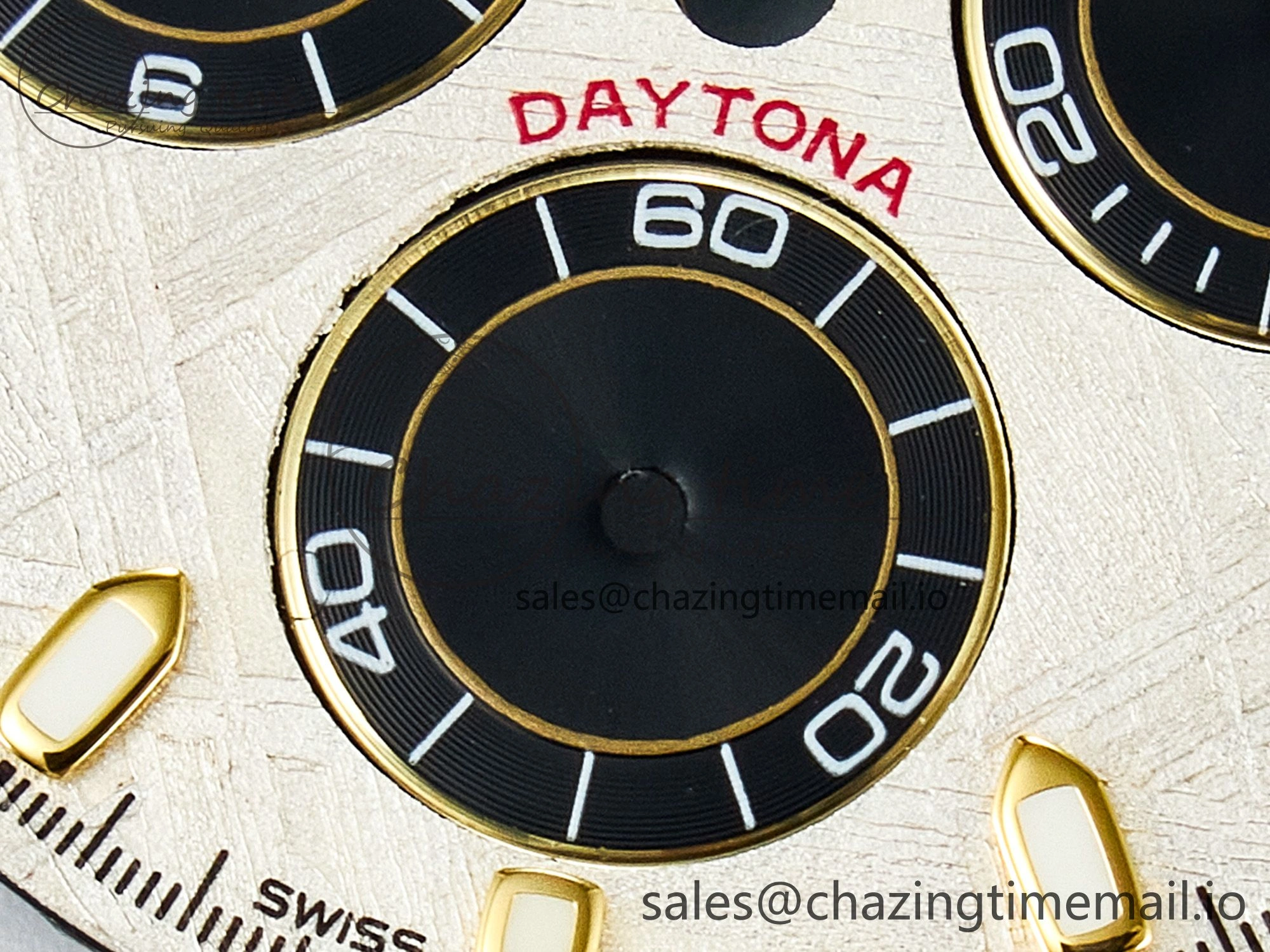 BUFF YG Meteorite Dial for Daytona Compatible with 4130 Movement DailyWear 4107