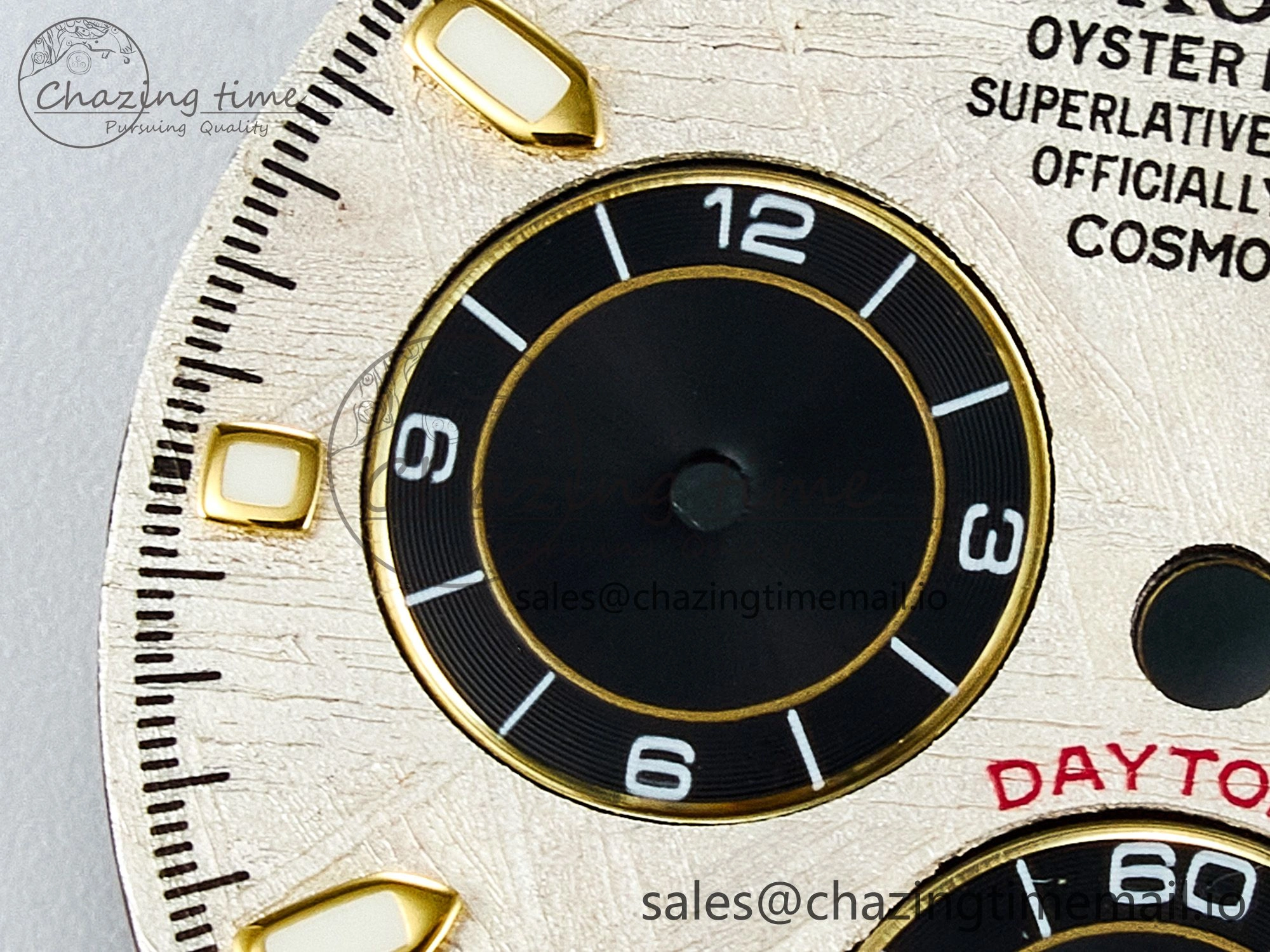 BUFF YG Meteorite Dial for Daytona Compatible with 4130 Movement DailyWear 4107