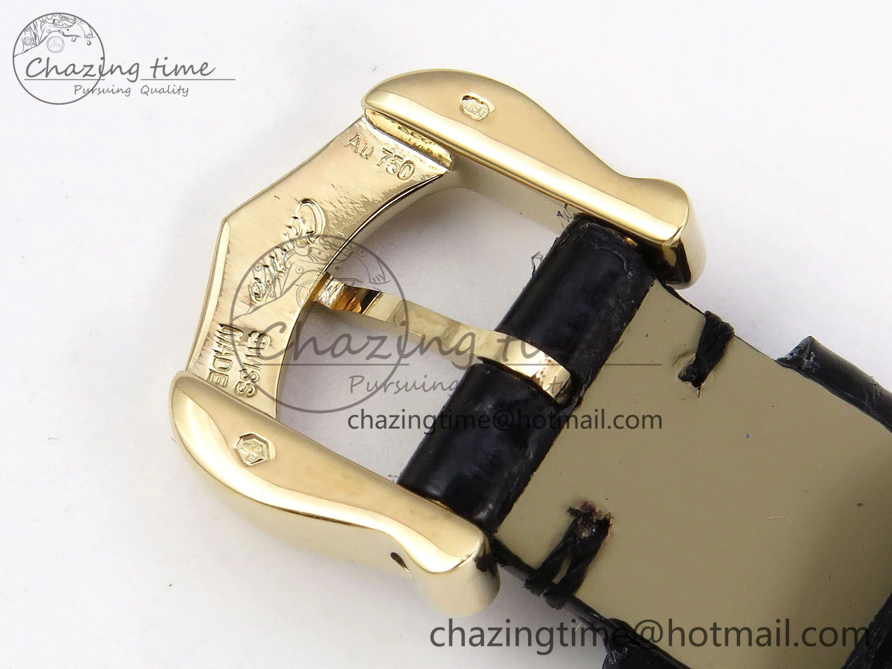 Popular Baignoire De Cartier YG DRF 1:1 Best Edition Silver Dial on Black Leather Strap Swiss Quartz 5963