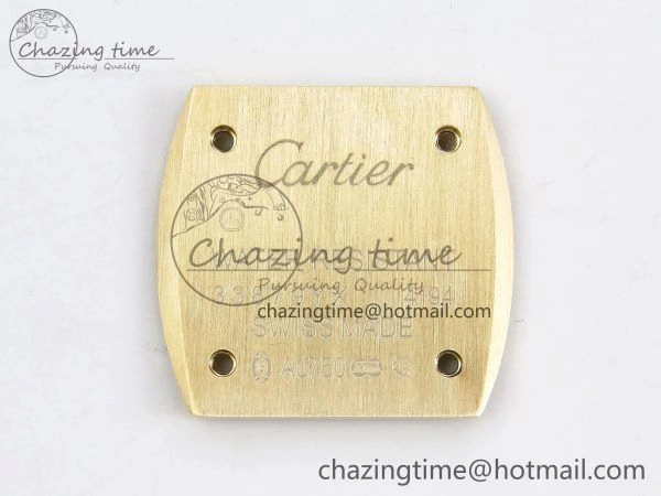 Baignoire De Cartier YG DRF 1:1 Best Edition Silver Dial on Brown Leather Strap Swiss Quartz Durable 5960