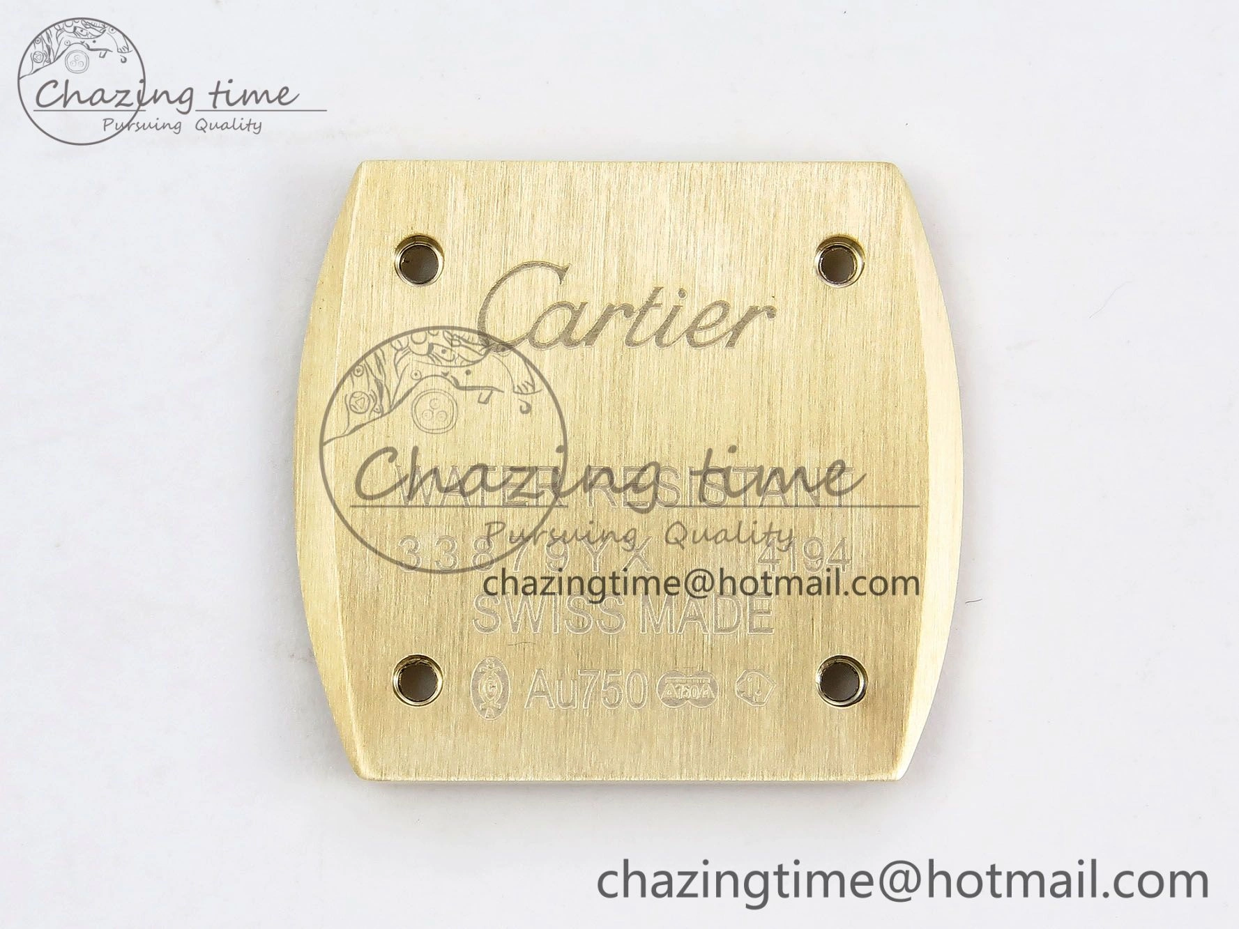 Baignoire De Cartier YG DRF 1:1 Best Edition Silver Dial on Brown Leather Strap Swiss Quartz Durable 5960