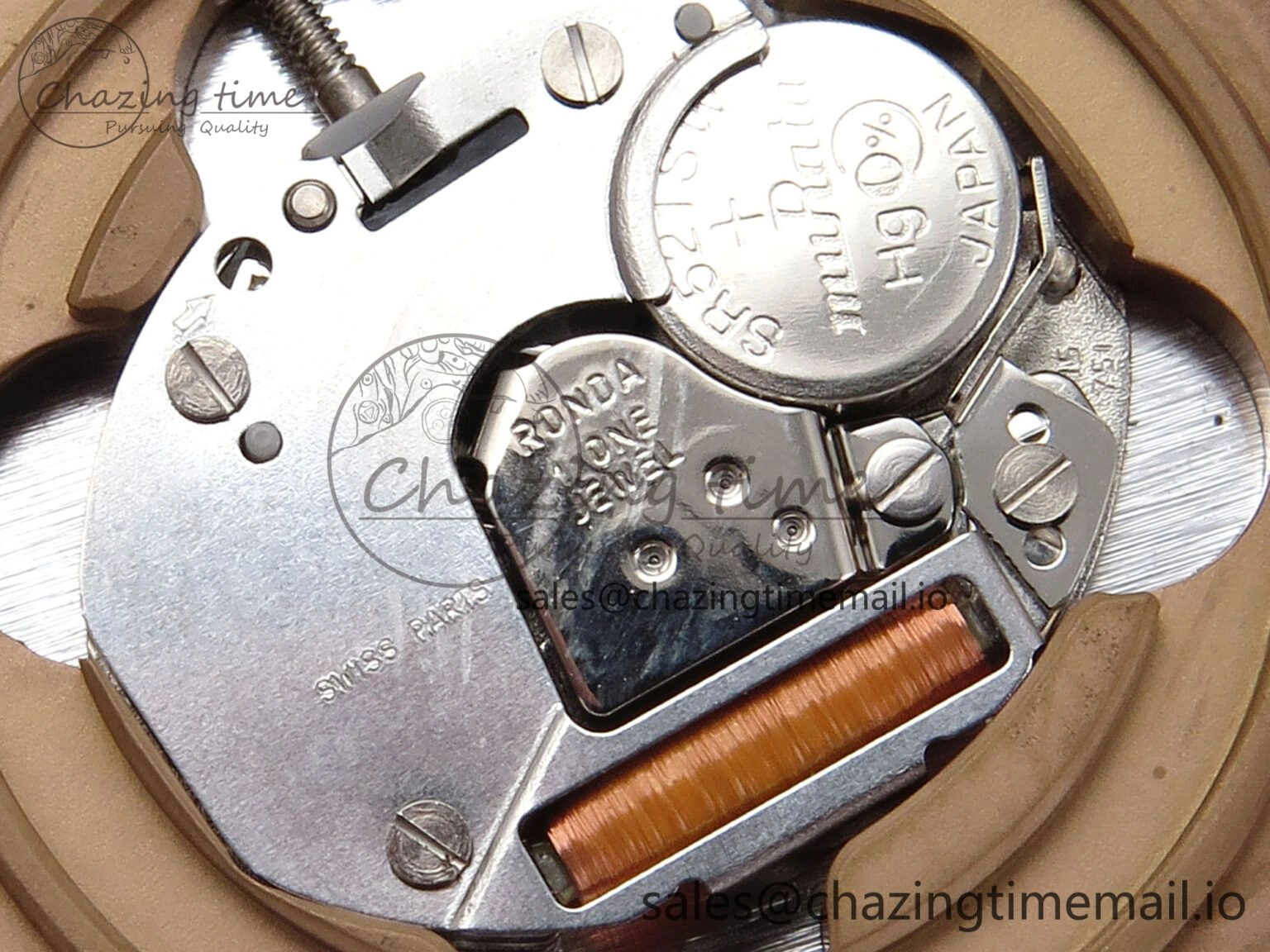 Vibrant Ballon Blanc De Cartier 30mm RG AF 1:1 Best Edition Silvered Dial on Black Leather Strap Ronda Quartz 5853