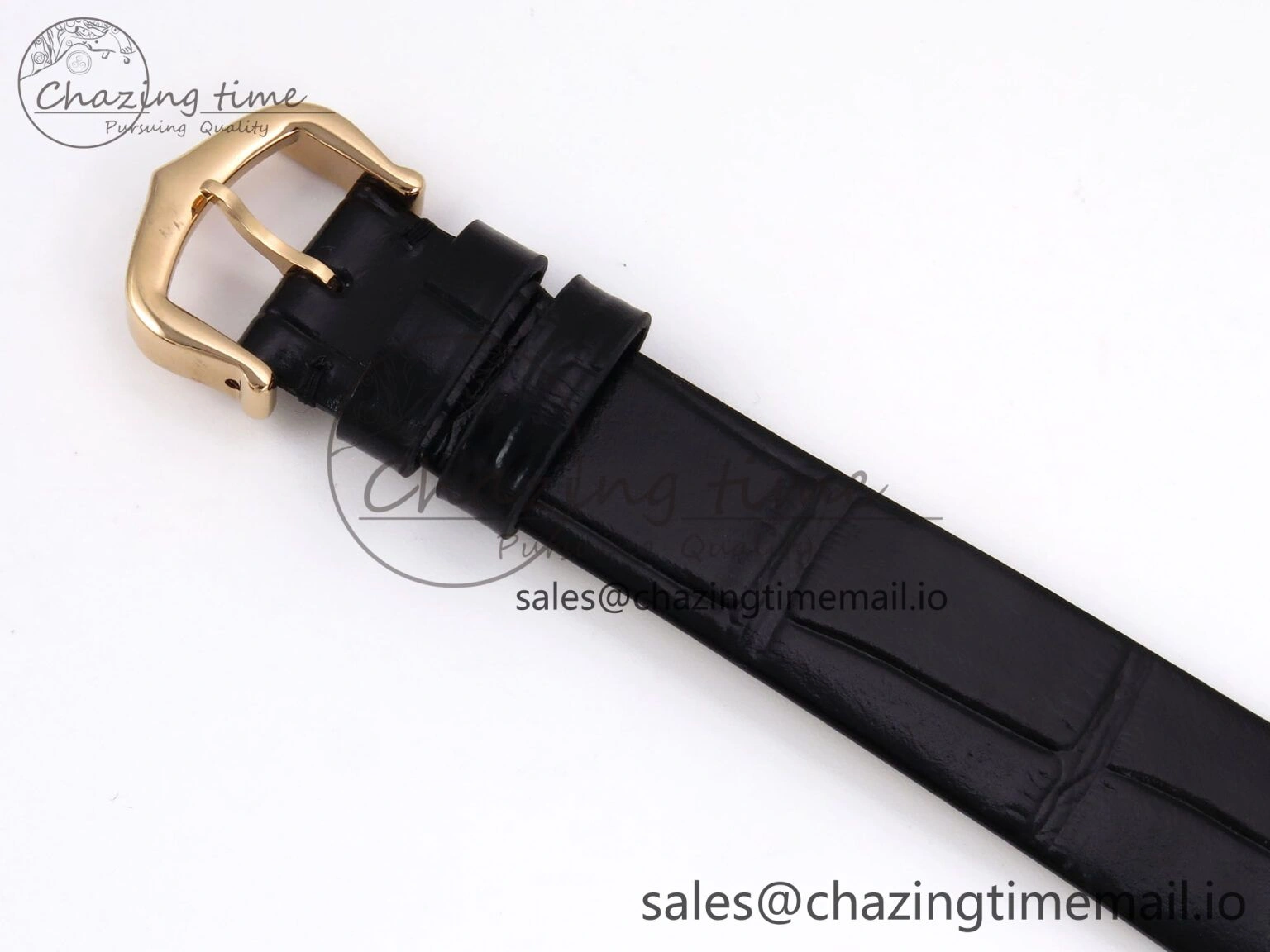 Vibrant Ballon Blanc De Cartier 30mm RG AF 1:1 Best Edition Silvered Dial on Black Leather Strap Ronda Quartz 5853