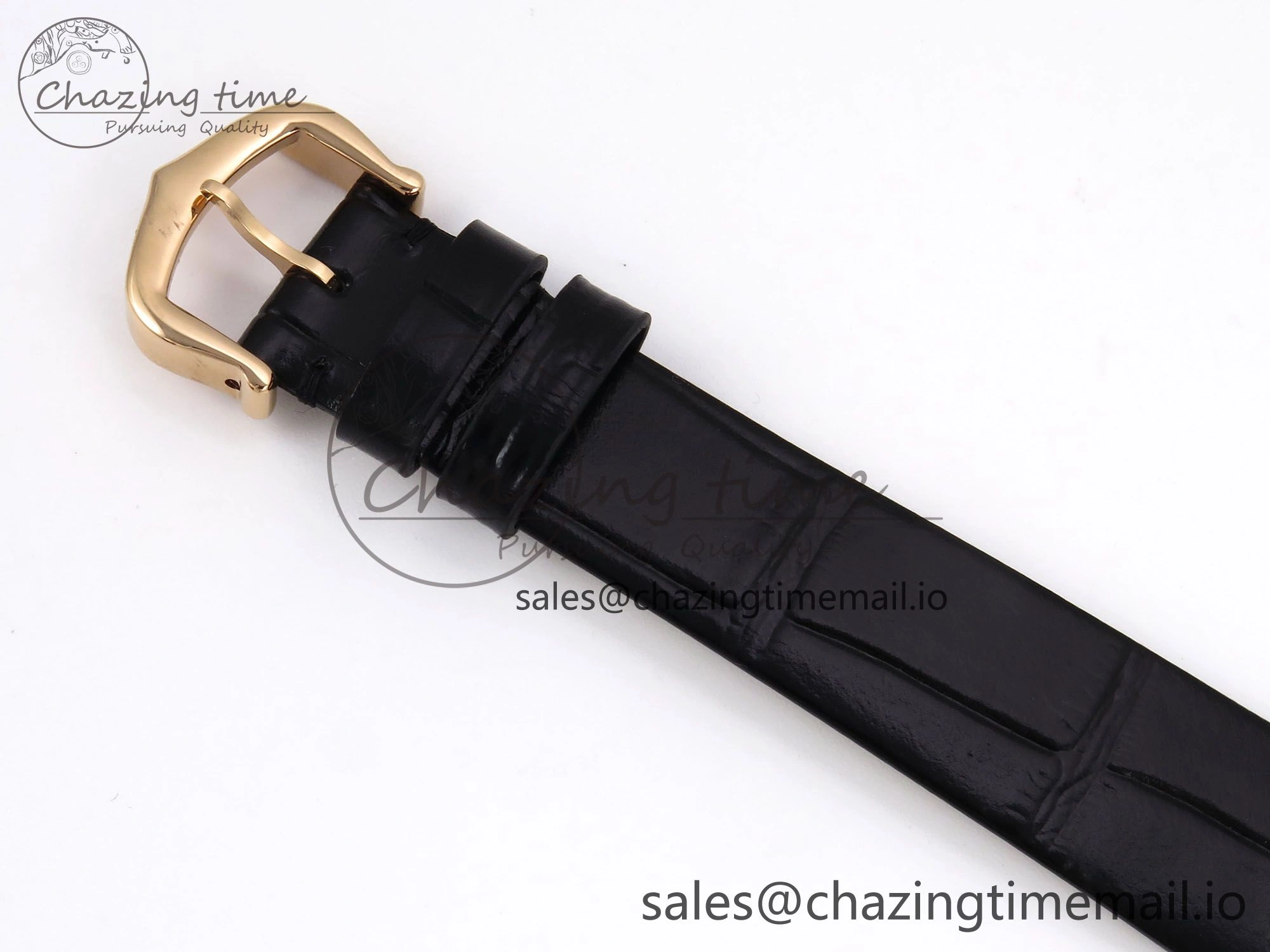 Vibrant Ballon Blanc De Cartier 30mm RG AF 1:1 Best Edition Silvered Dial on Black Leather Strap Ronda Quartz 5853