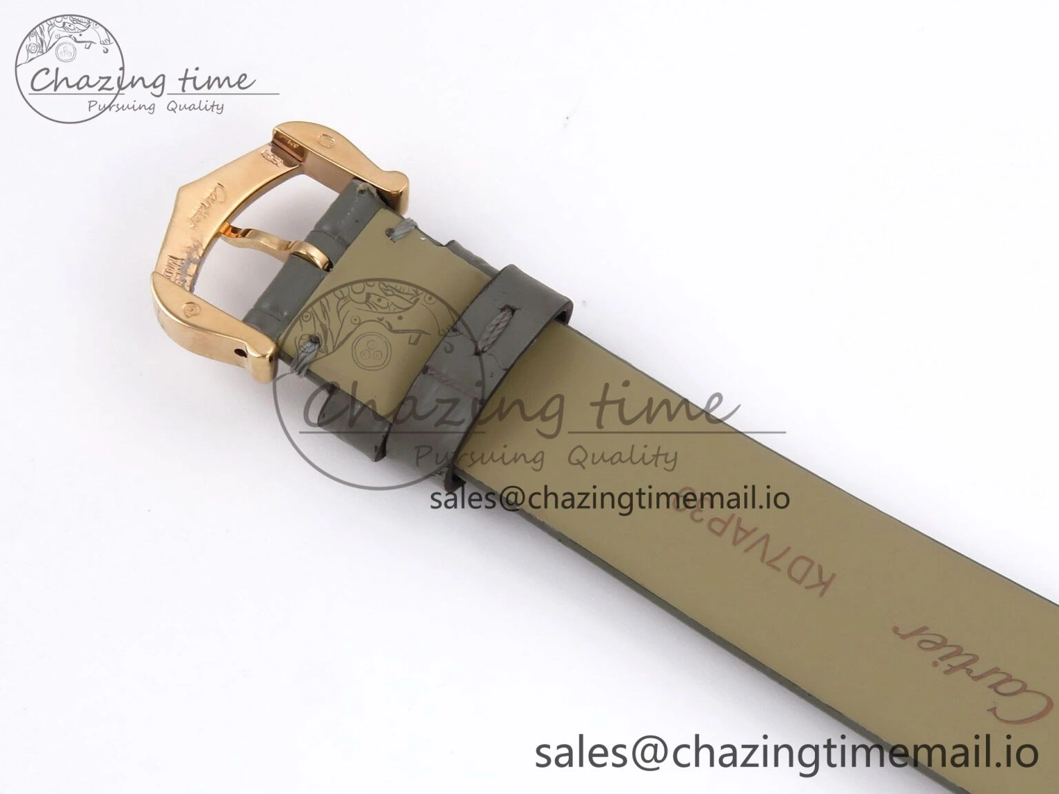 Ballon Blanc De Cartier 30mm RG AF 1:1 Best Edition Silvered Dial on Green Leather Strap Ronda Quartz Bold 5858