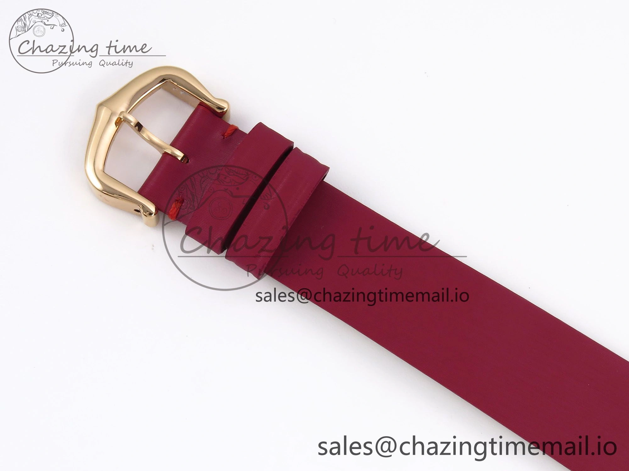 Ballon Blanc De Cartier 30mm RG AF 1:1 Best Edition Silvered Dial on Red Fabric Strap Ronda Quartz Effortless 5859