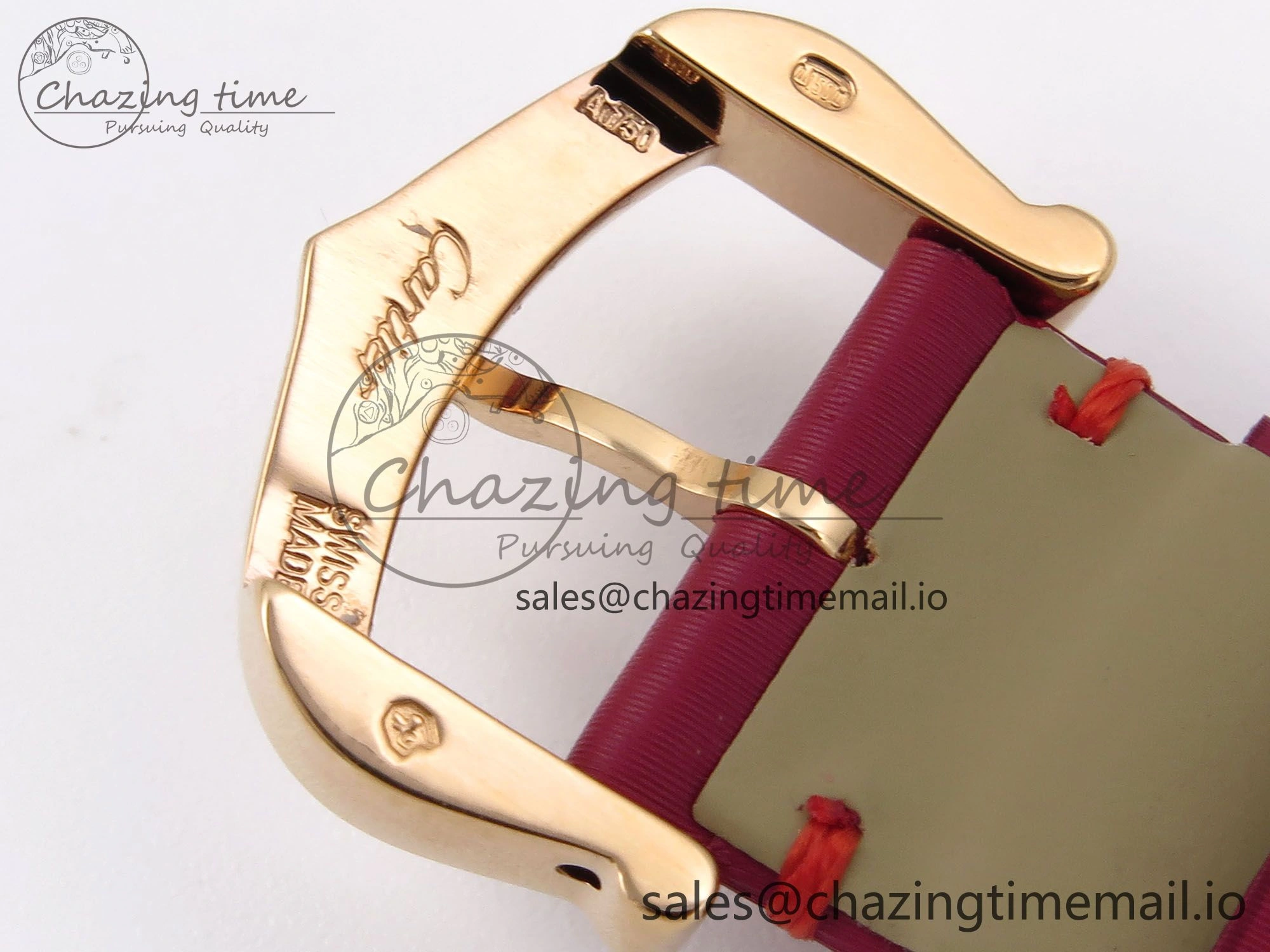 Ballon Blanc De Cartier 30mm RG AF 1:1 Best Edition Silvered Dial on Red Fabric Strap Ronda Quartz Effortless 5859