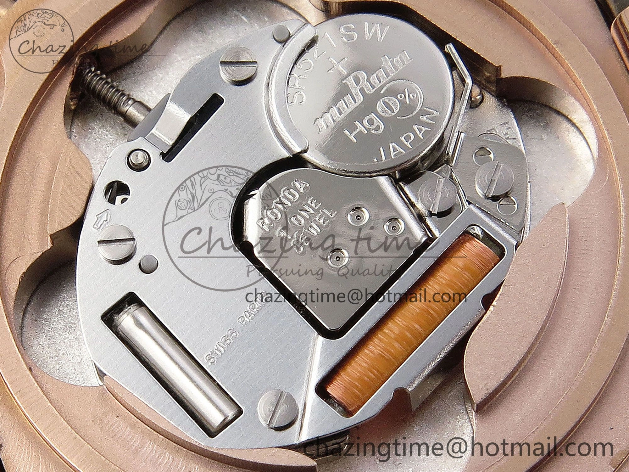Ballon Blanc De Cartier 30mm RG DRF 1:1 Best Edition Silvered Texture Dial on Green Leather Strap Ronda Quartz NewStyle 5965