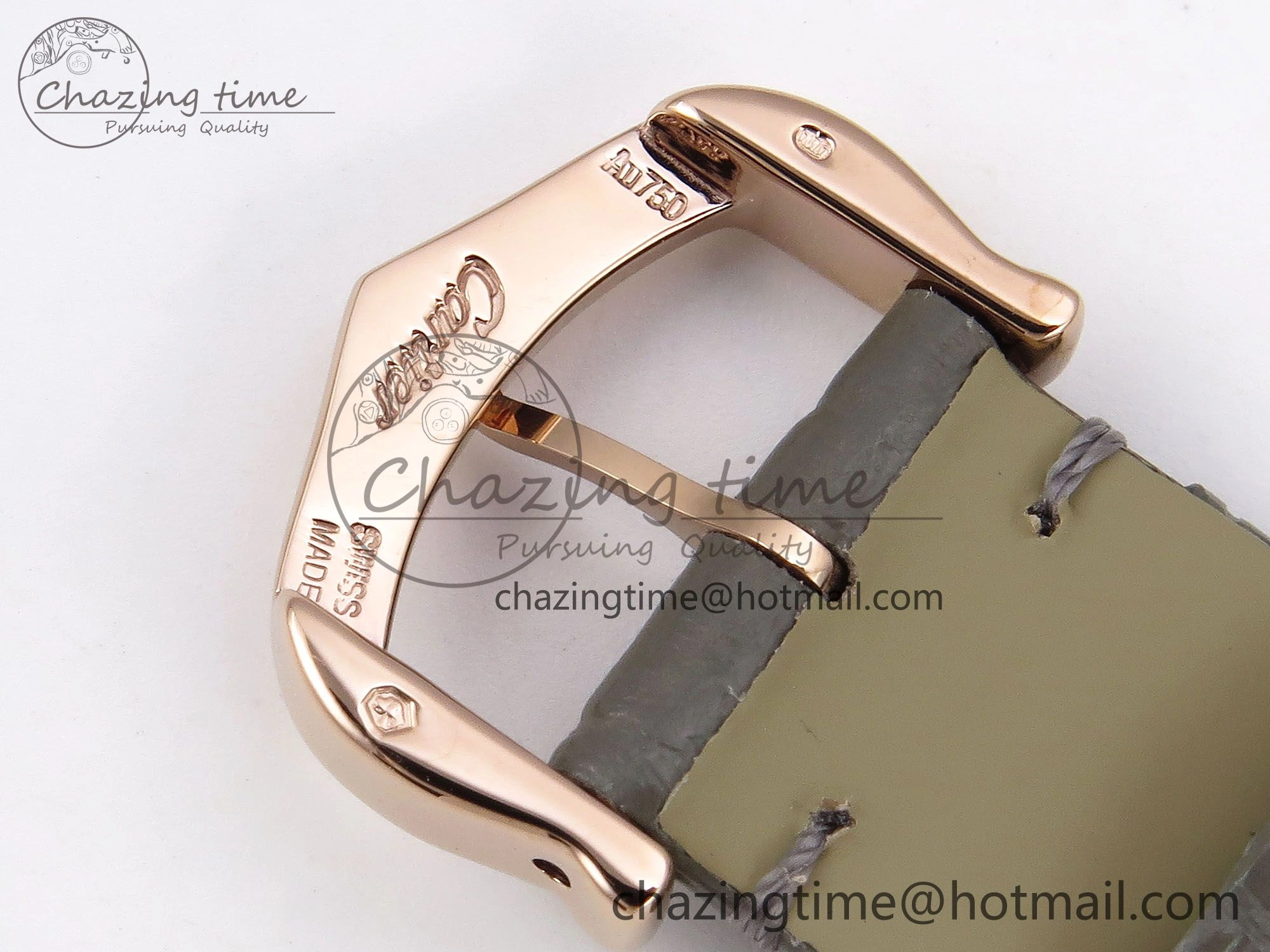 Ballon Blanc De Cartier 30mm RG DRF 1:1 Best Edition Silvered Texture Dial on Green Leather Strap Ronda Quartz NewStyle 5965
