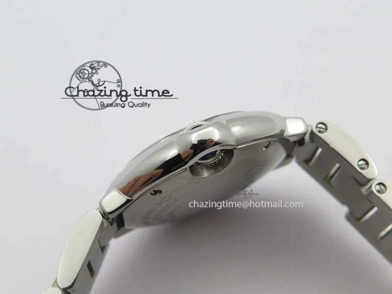 Ballon Bleu 28mm Ladies SS V6F 1:1 Best Edition White Dial On SS Bracelet Ronda Quartz V Flexible 6334