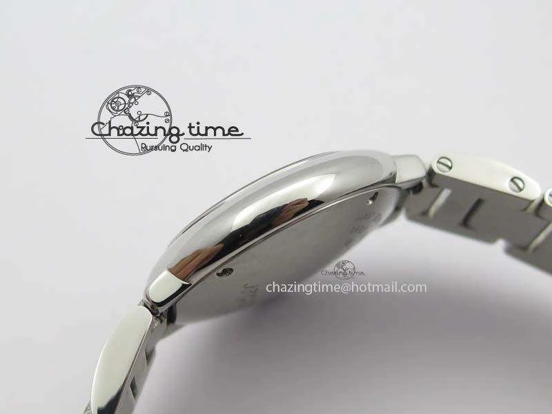 Ballon Bleu 28mm Ladies SS V6F 1:1 Best Edition White Dial On SS Bracelet Ronda Quartz V Flexible 6334