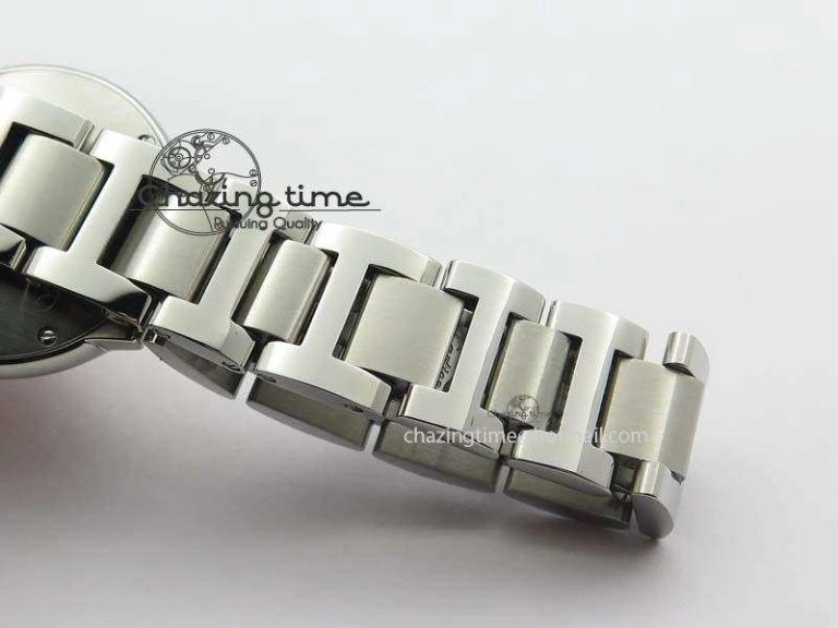 Ballon Bleu 28mm Ladies SS V6F 1:1 Best Edition White Dial On SS Bracelet Ronda Quartz V Flexible 6334