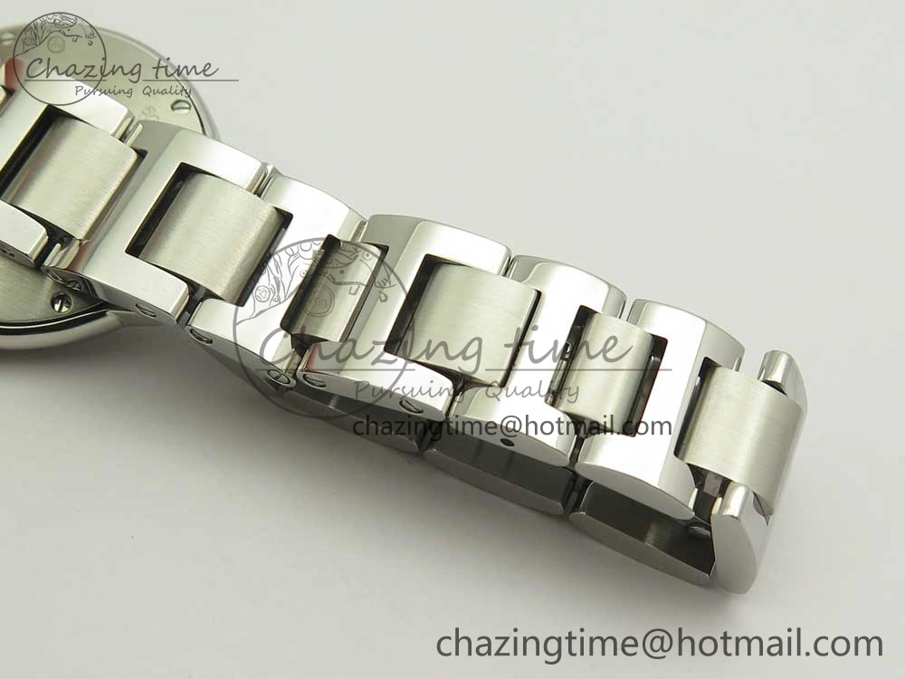 Minimalist Ballon Bleu 28mm SS AF 1:1 Best Edition Pink Dial on SS Bracelet Ronda Quartz 10580