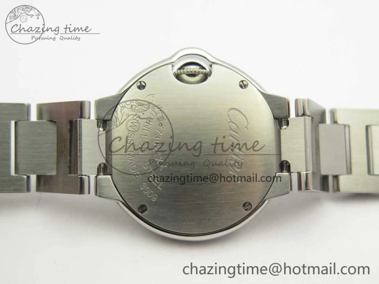 Minimalist Ballon Bleu 28mm SS AF 1:1 Best Edition Pink Dial on SS Bracelet Ronda Quartz 10580