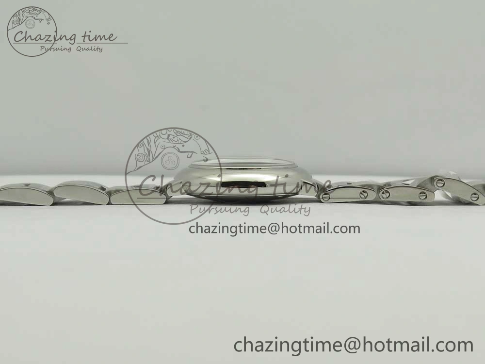 Stretchable Ballon Bleu 28mm SS AF 1:1 Best Edition White Dial on SS Bracelet Ronda Quartz 6134