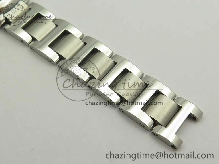 Stretchable Ballon Bleu 28mm SS AF 1:1 Best Edition White Dial on SS Bracelet Ronda Quartz 6134