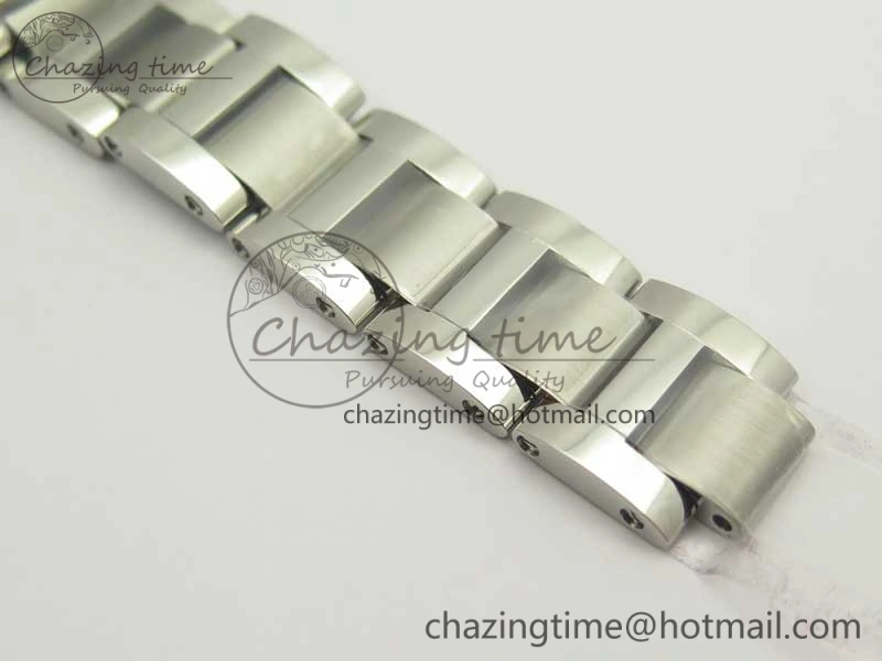 Ballon Bleu 28mm SS V6F 1:1 Best Edition White Dial Diamonds Bezel On SS Bracelet Ronda Quartz HighQuality 6230