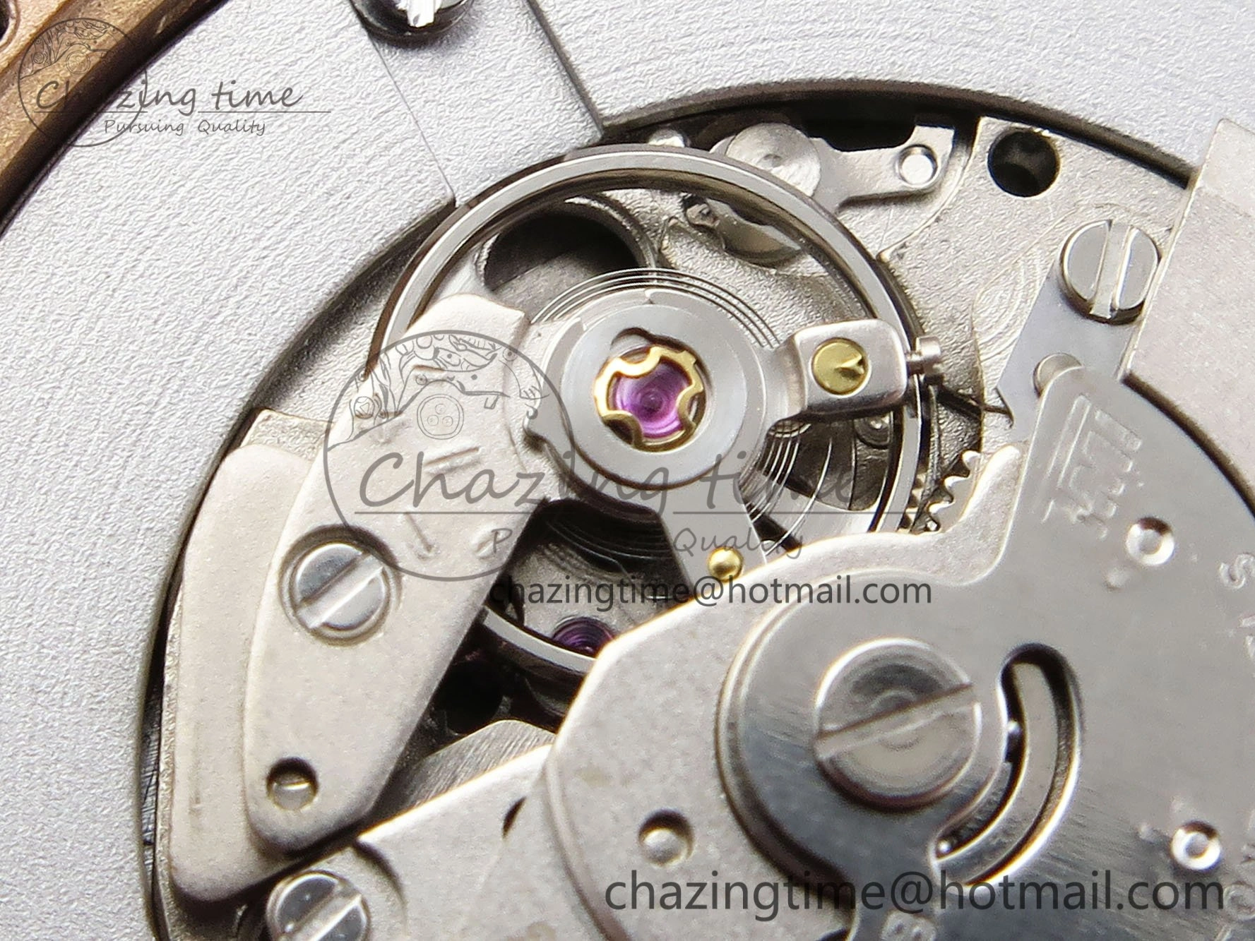 Ballon Bleu 33mm RG AF 1:1 Best Edition RG Dial Diamonds Bezel on Blue Leather Strap SEIKO NH05A Thermal 6040