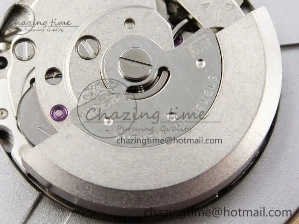Ballon Bleu 33mm RG AF 1:1 Best Edition Silver Dial Diamonds Bezel on Purple Leather Strap SEIKO NH05A Casual 6037