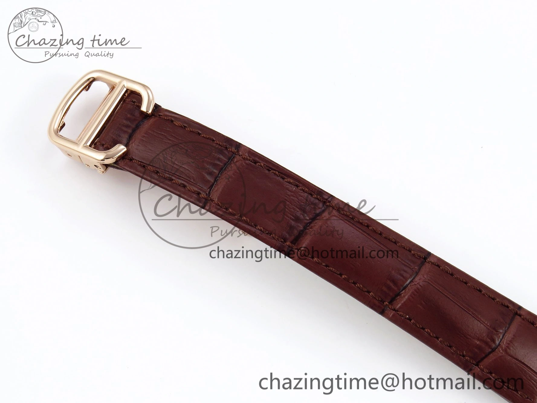 Ballon Bleu 33mm RG AF 1:1 Best Edition Silver Dial on Brown Leather Strap SEIKO NH05A Seasonal 6033