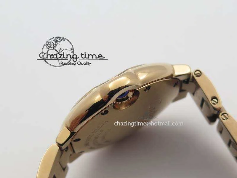 UrbanChic Ballon Bleu 33mm RG TW 1:1 Best Edition White Textured Dial On RG Bracelet Ronda Quartz V 10758