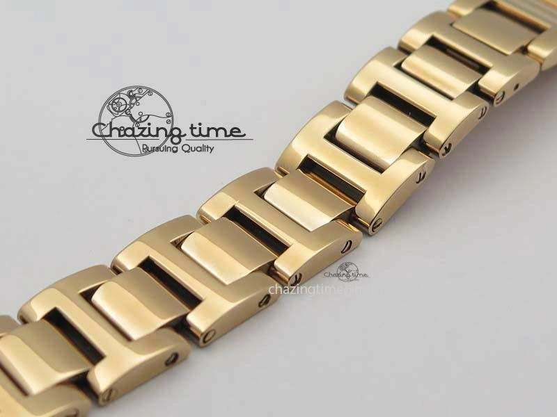 UrbanChic Ballon Bleu 33mm RG TW 1:1 Best Edition White Textured Dial On RG Bracelet Ronda Quartz V 10758