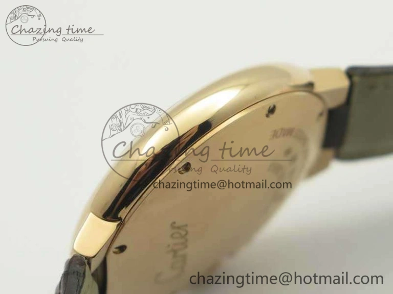 Ballon Bleu 33mm RG V6F 1:1 Best Edition White MOP Diam Dial On Leather Strap Quartz Seasonal 6253