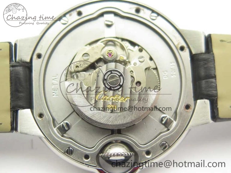 Supportive Ballon Bleu 33mm SS AF 1:1 Best Edition Pink MOP Dial on Pink Crocodile Strap NH05A 6132