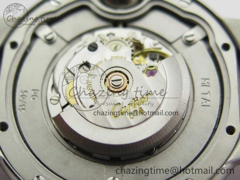 SoftTouch Ballon Bleu 33mm SS AF 1:1 Best Edition Pink MOP Dial on SS Bracelet Cal. 6129