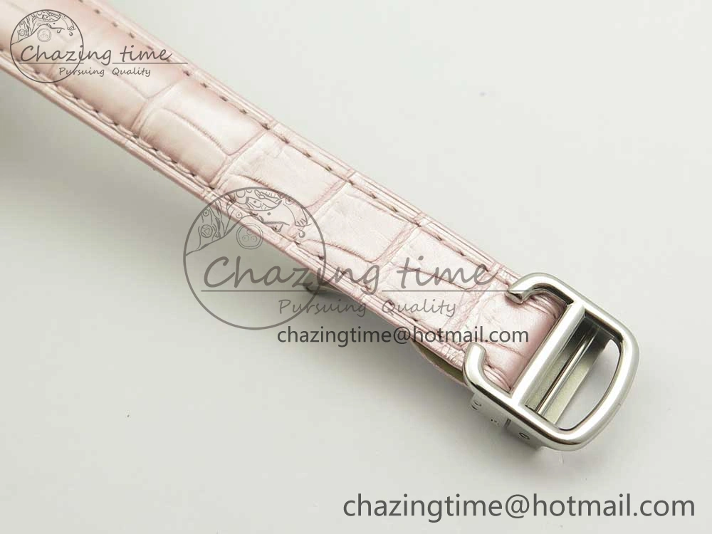 Ballon Bleu 33mm SS AF 1:1 Best Edition Pink Textured Dial On Pink Leather Strap Cal. ModernLook 6235