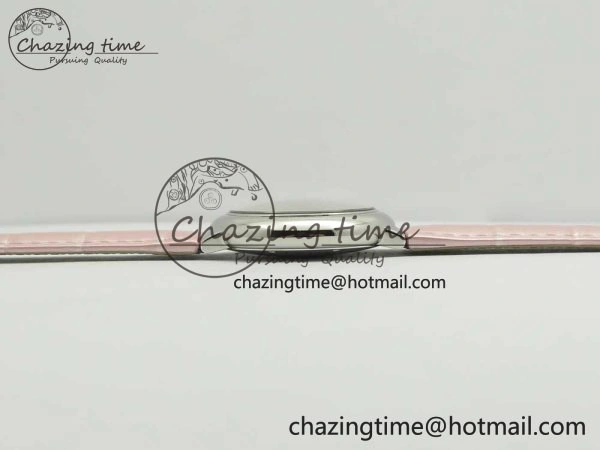 Ballon Bleu 33mm SS AF 1:1 Best Edition Pink Textured Dial on Pink Leather Strap Cal. Sleek 10578