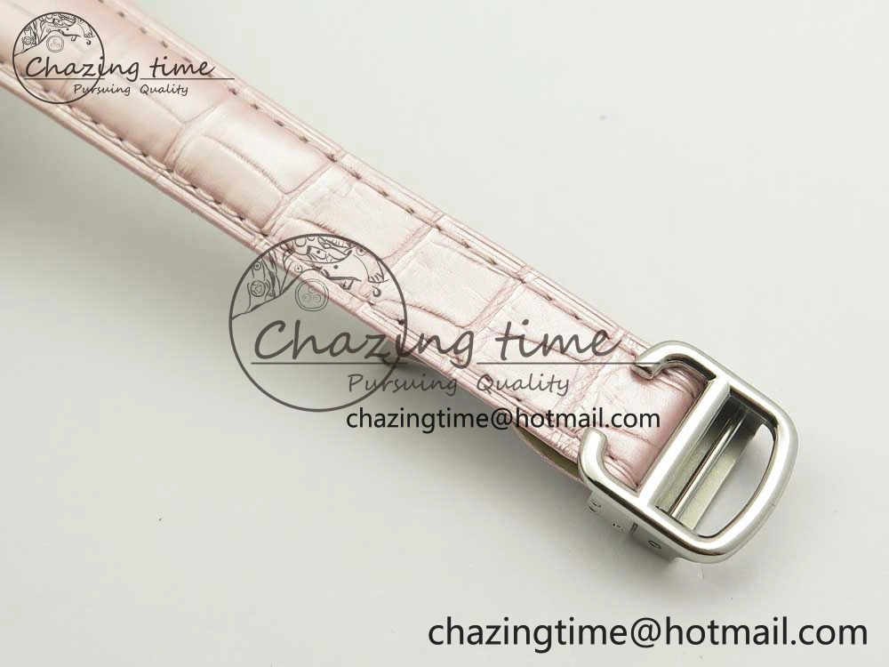 Ballon Bleu 33mm SS AF 1:1 Best Edition Pink Textured Dial on Pink Leather Strap Cal. Sleek 10578